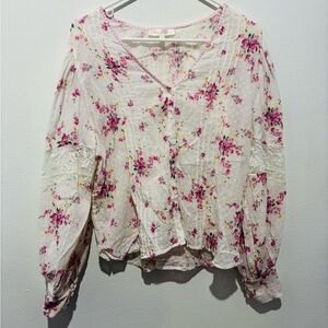 LoveShackFancy Size Small Button Down Blouse
